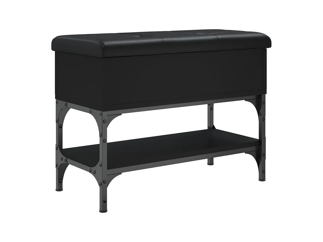 Banc de rangement à bois marron 62 x 32 x 45 cm DEC024916