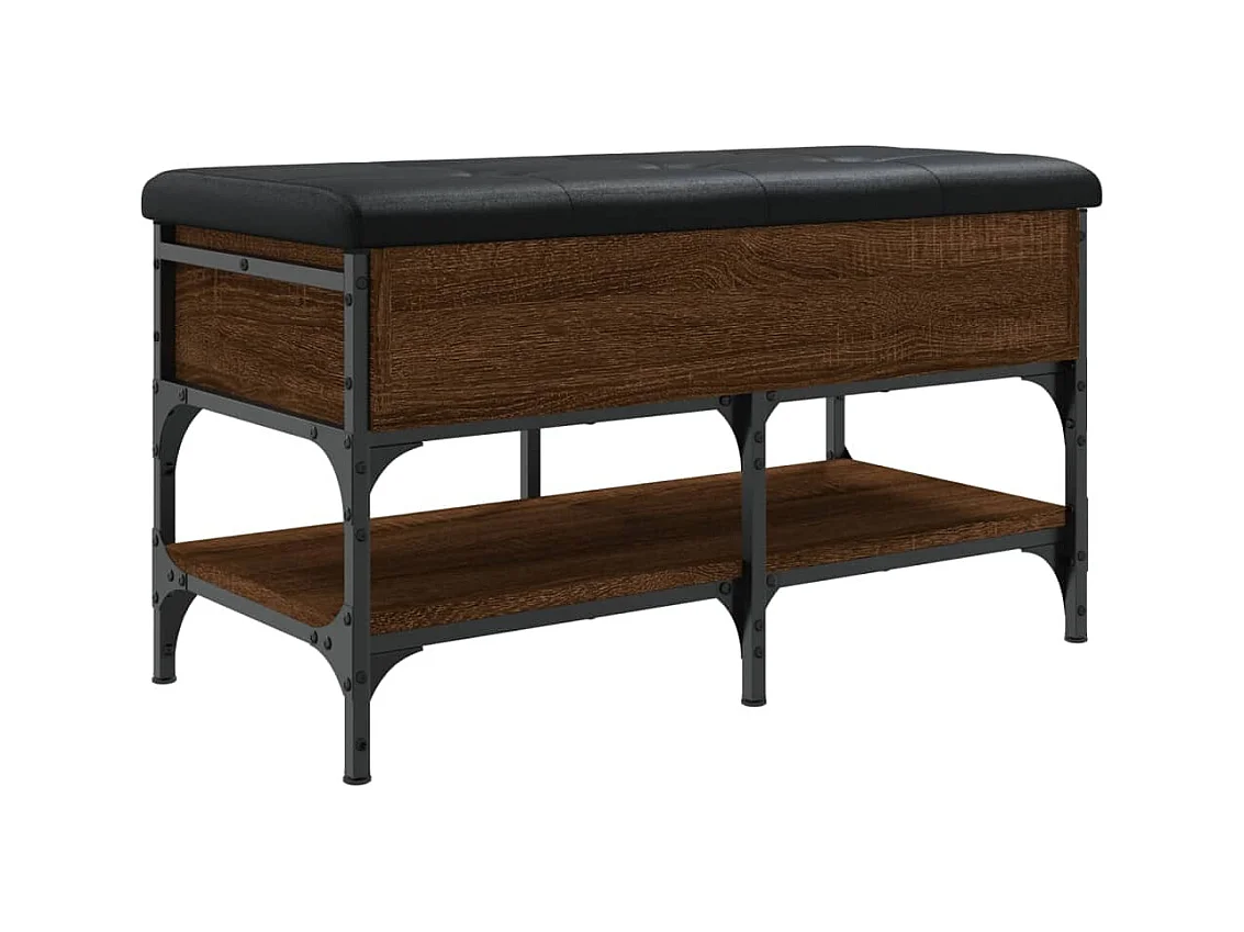 Banc de rangement à bois beige 82 x 42 x 45 cm DEC024878