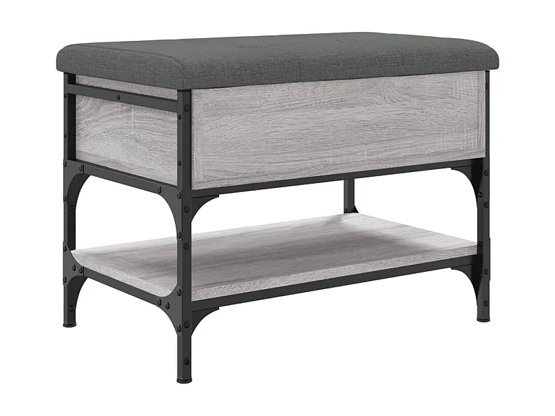 Banc de rangement à bois marron 62 x 42 x 45 cm DEC024942