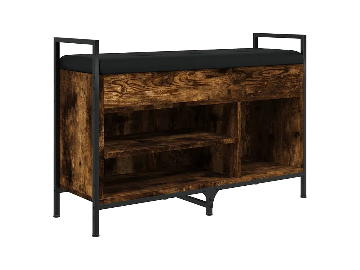 Banc de rangement à bois beige 85.5 x 32 x 57.5 cm DEC024855