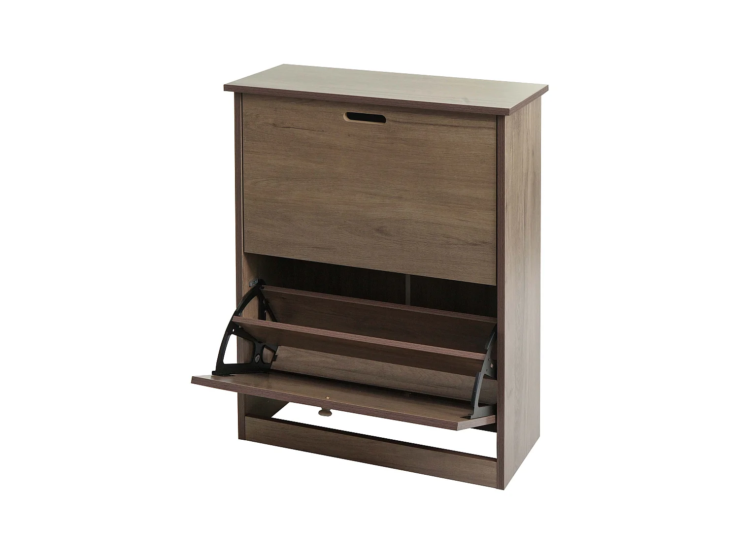 Meuble à chaussures 81 effet bois marron 57 x 17 x 85 cm 04_0005893