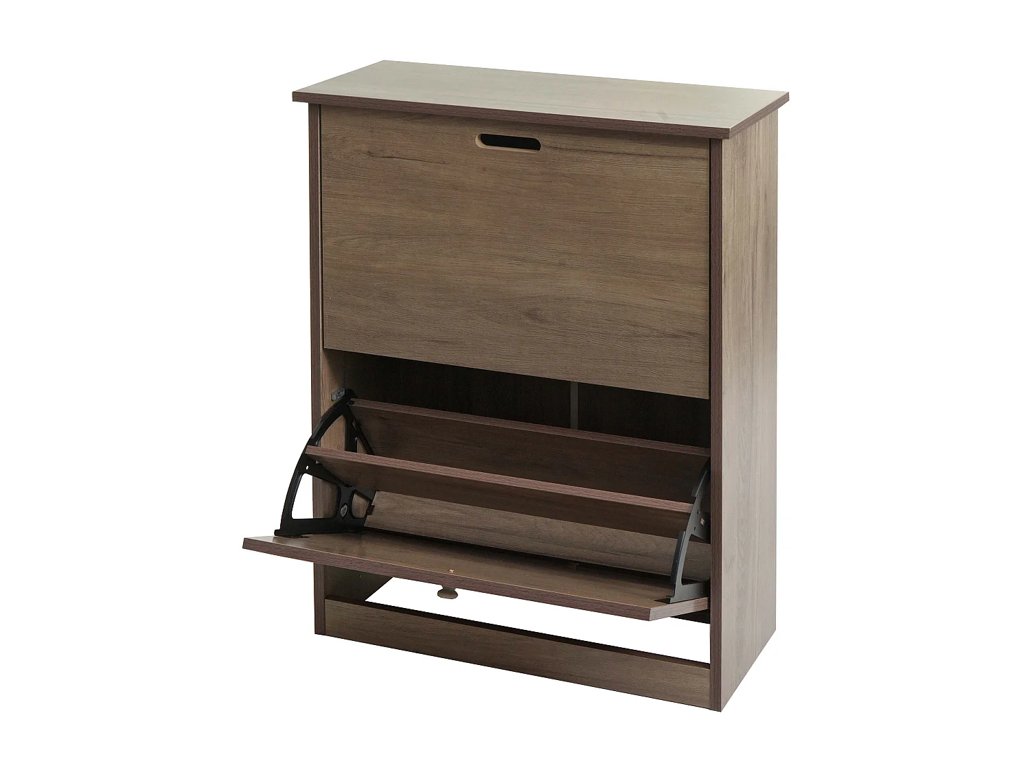 Meuble à chaussures 81 effet bois marron 57 x 17 x 85 cm 04_0005893