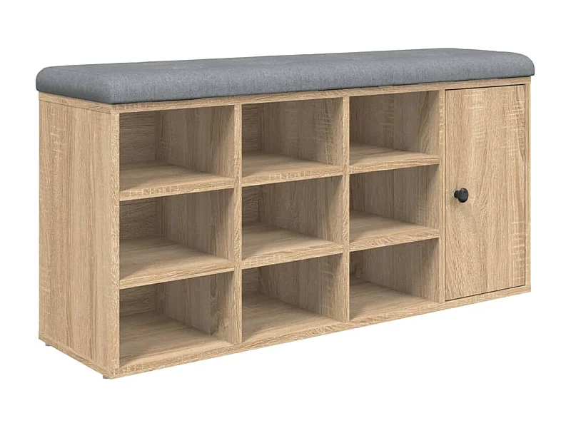 Banc de rangement à bois marron 102 x 32 x 50 cm DEC024886