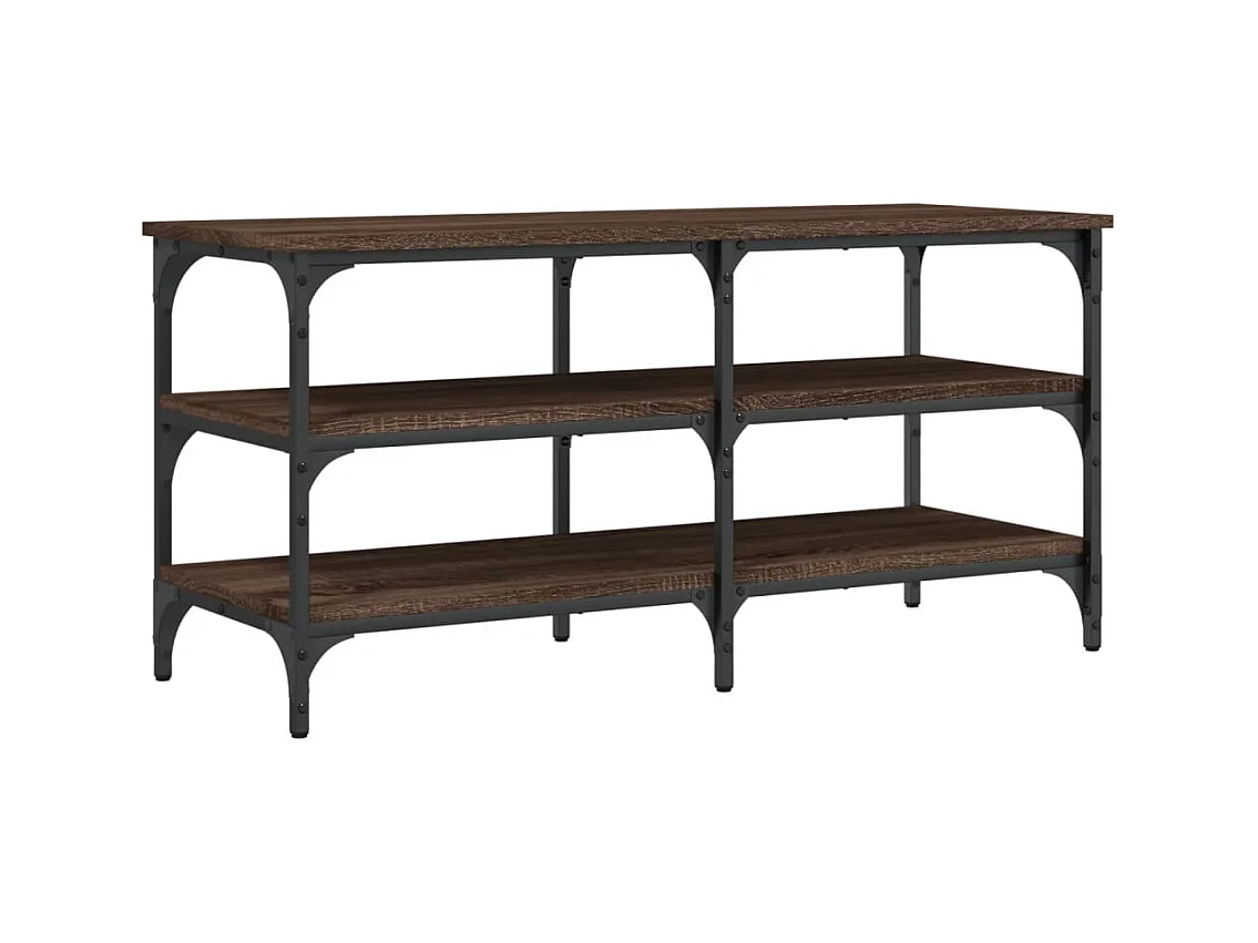Banc de rangement à bois beige 100 x 38.5 x 49 cm DEC024857