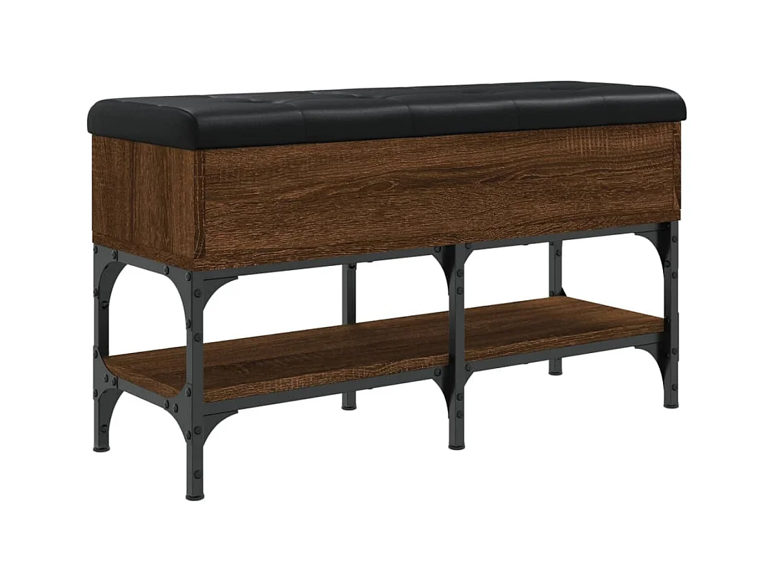 Banc de rangement à bois beige 82 x 32 x 45 cm DEC024874