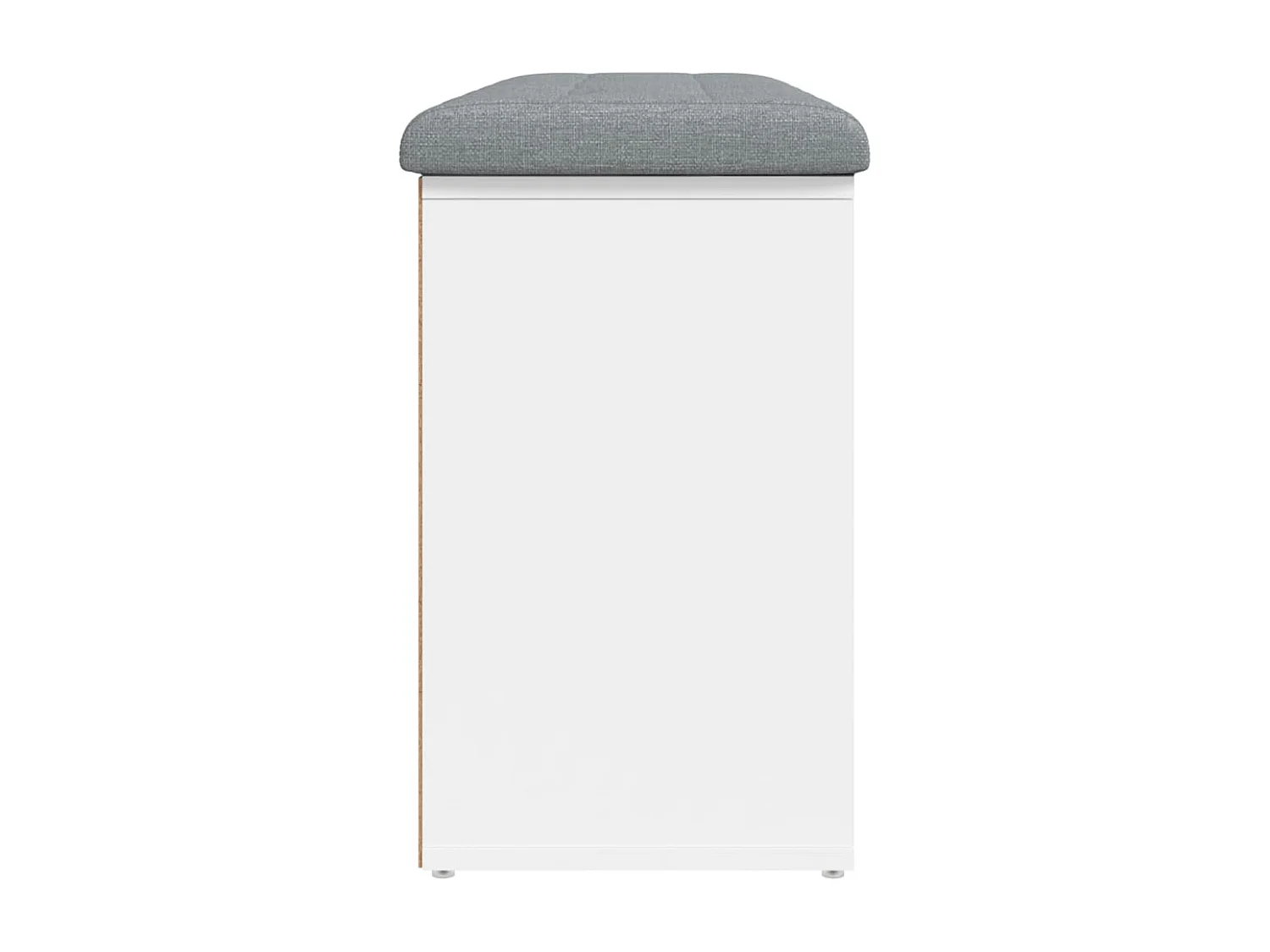 Banc de rangement à bois blanche 102 x 32 x 50 cm DEC024829