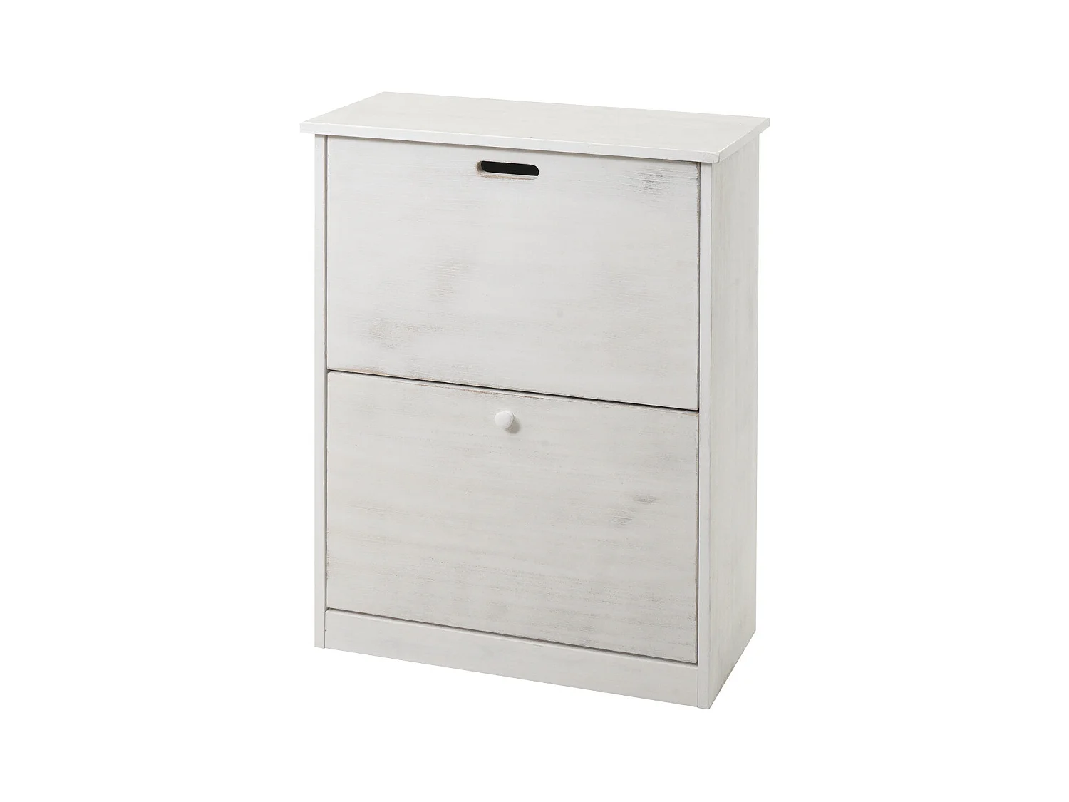 Meuble à chaussures 81x60x25 effet bois blanche 57 x 17 x 85 cm 04_0005895