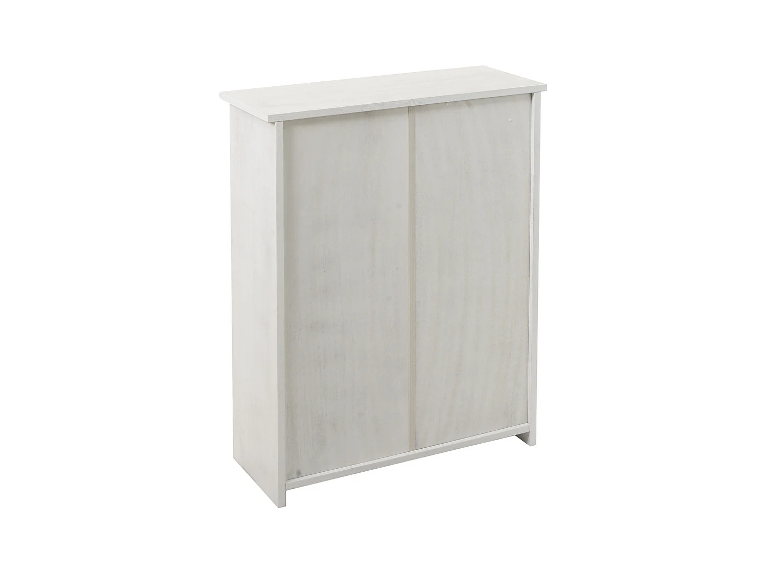 Meuble à chaussures 81x60x25 effet bois blanche 57 x 17 x 85 cm 04_0005895