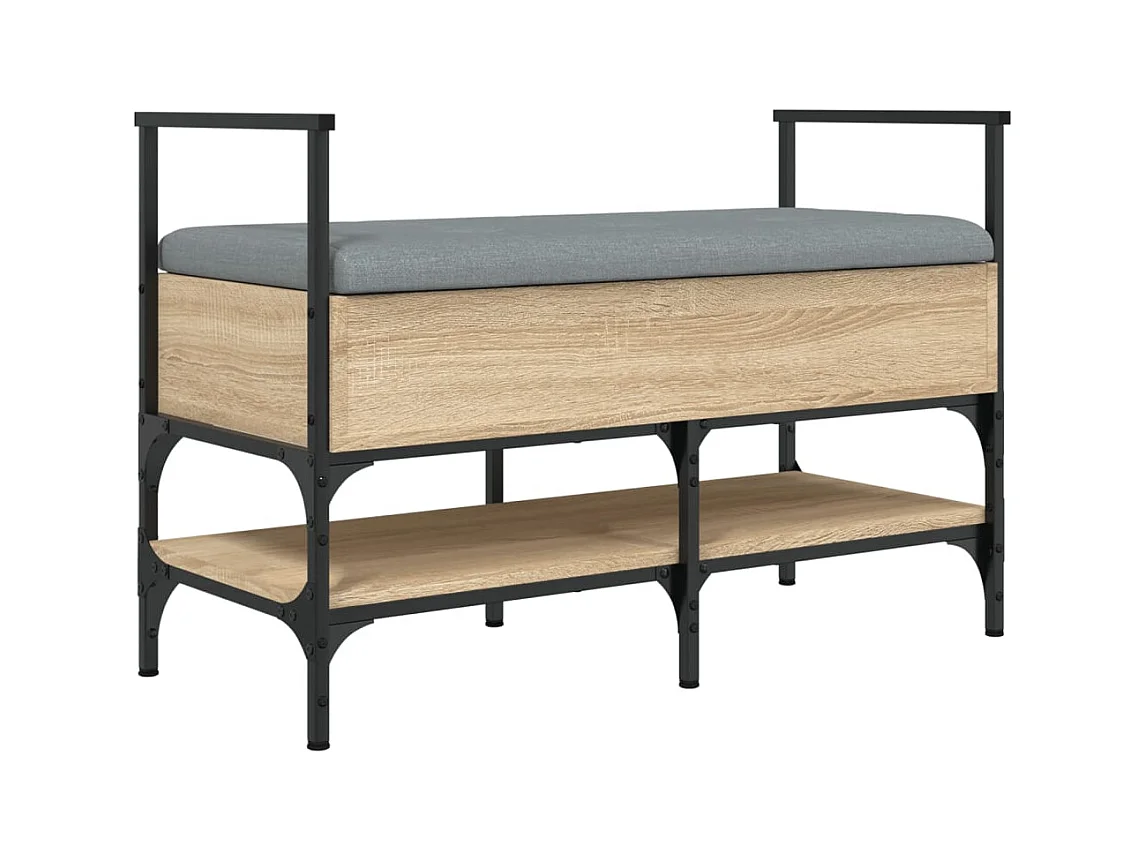 Banc de rangement à bois beige 85.5 x 42 x 57.5 cm DEC024900