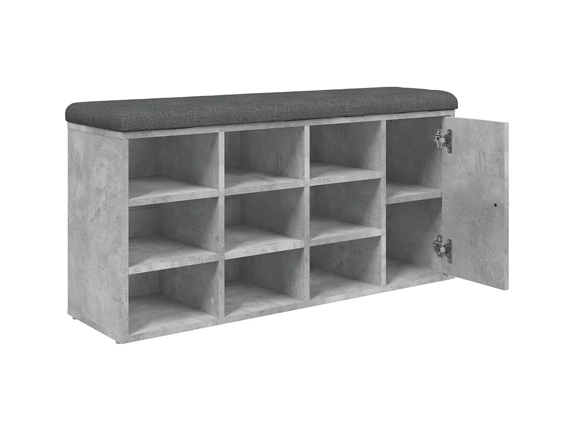 Banc de rangement à bois marron 102 x 32 x 50 cm DEC024902