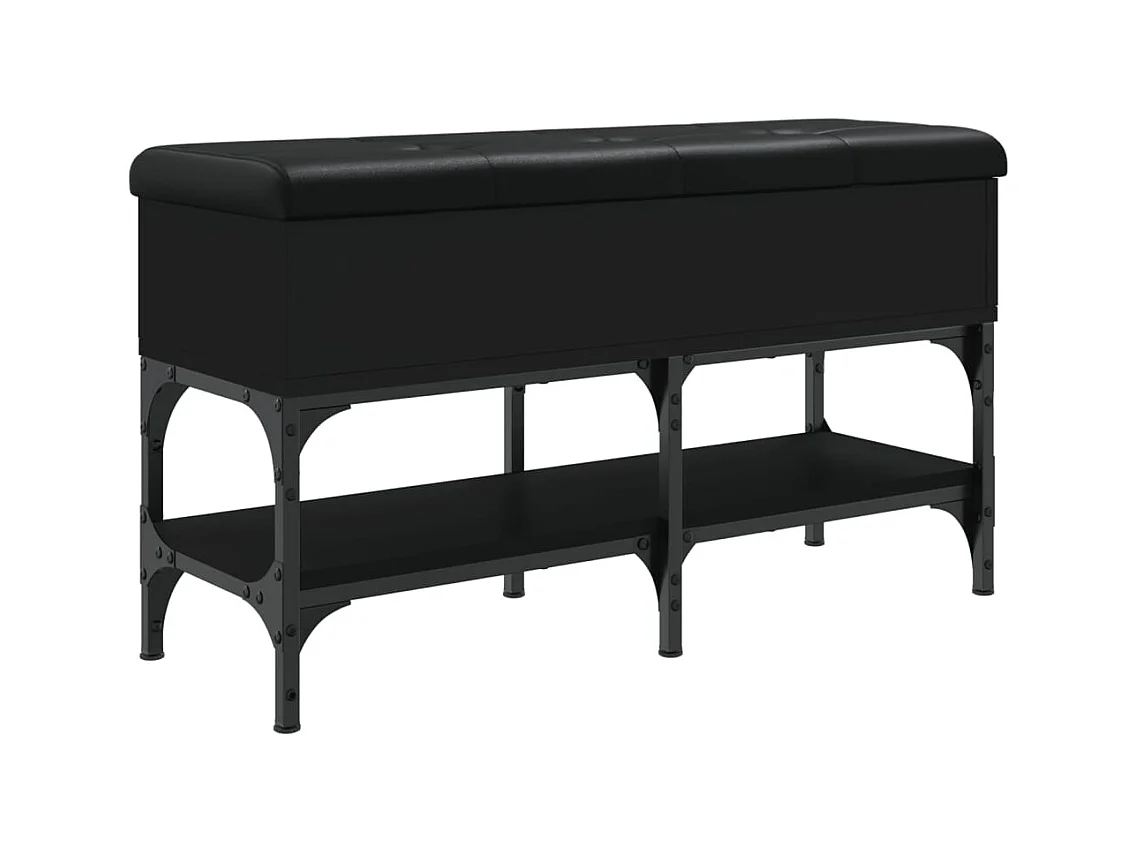 Banc de rangement à bois marron 82 x 32 x 45 cm DEC024923