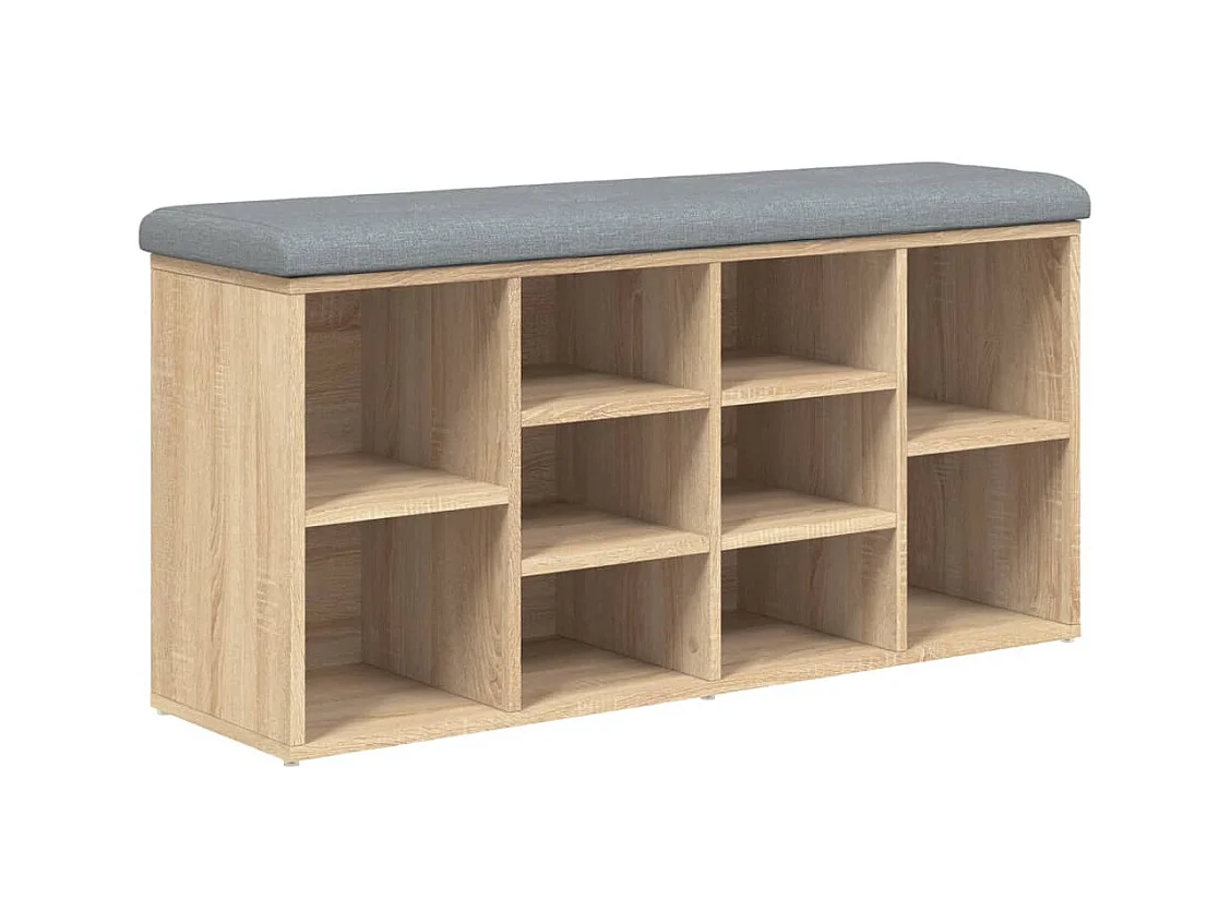 Banc de rangement à bois marron 102 x 32 x 50 cm DEC024885