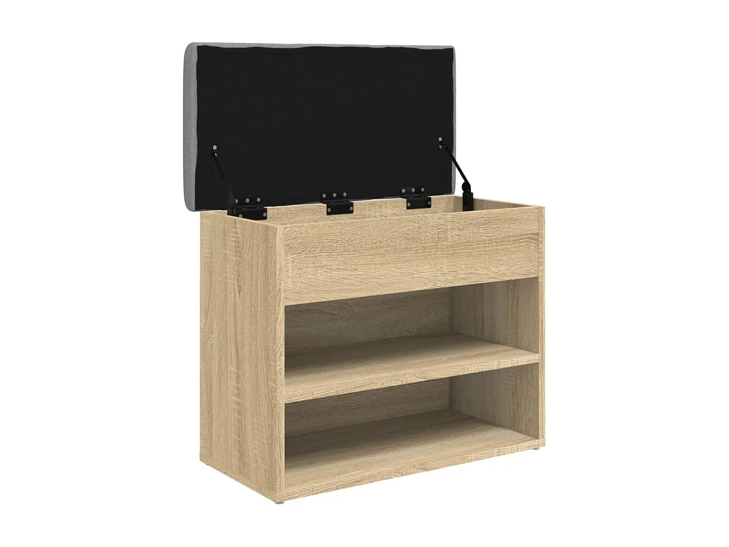 Banc de rangement à bois marron 62 x 32 x 50 cm DEC024890