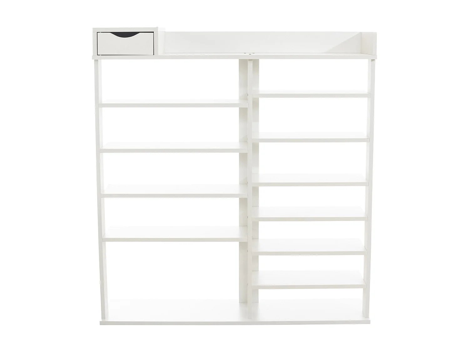 Meuble à chaussures meuble effet bois blanche 100 x 30 x 109 cm 10_0003617