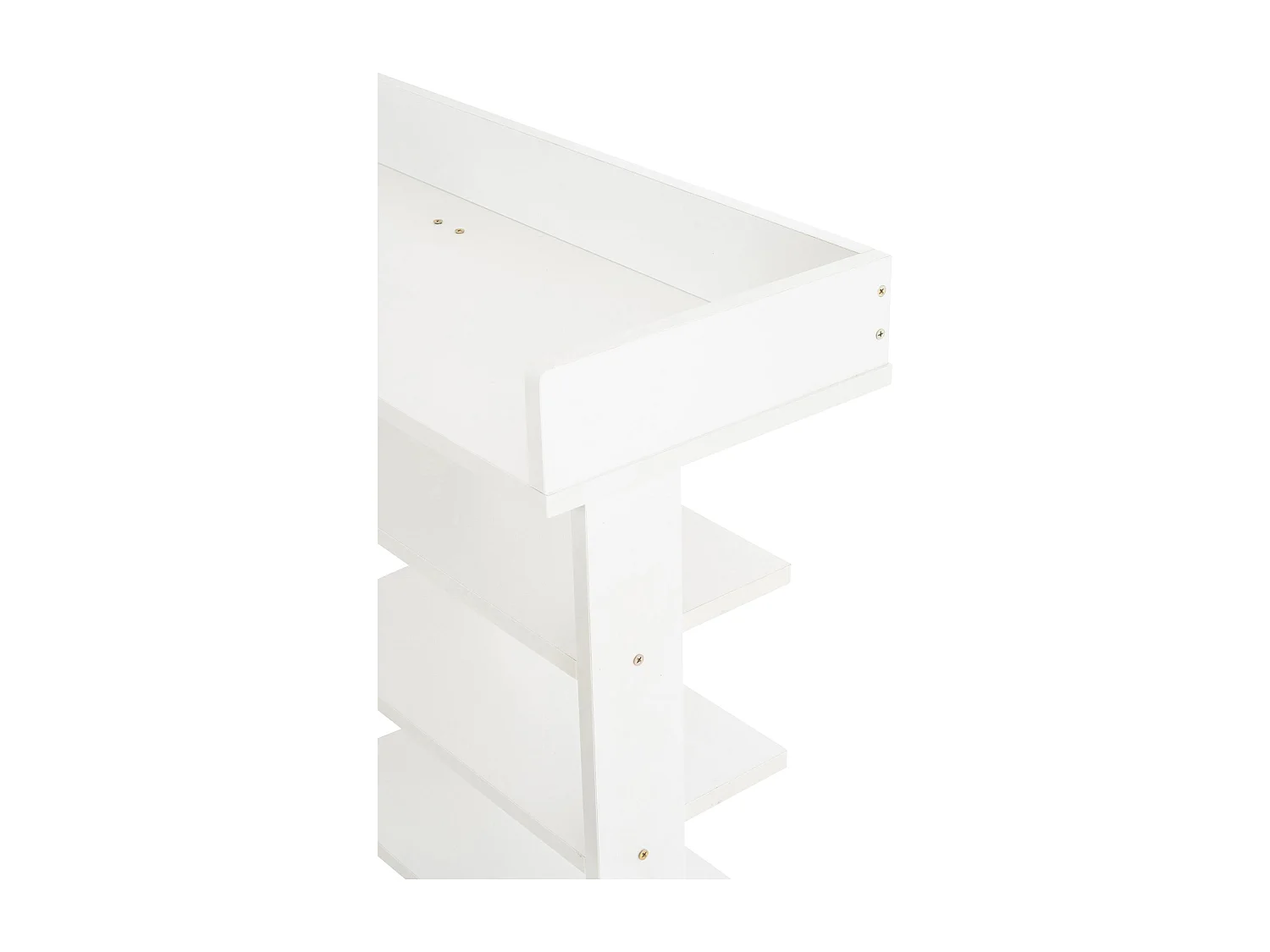 Meuble à chaussures meuble effet bois blanche 100 x 30 x 109 cm 10_0003617