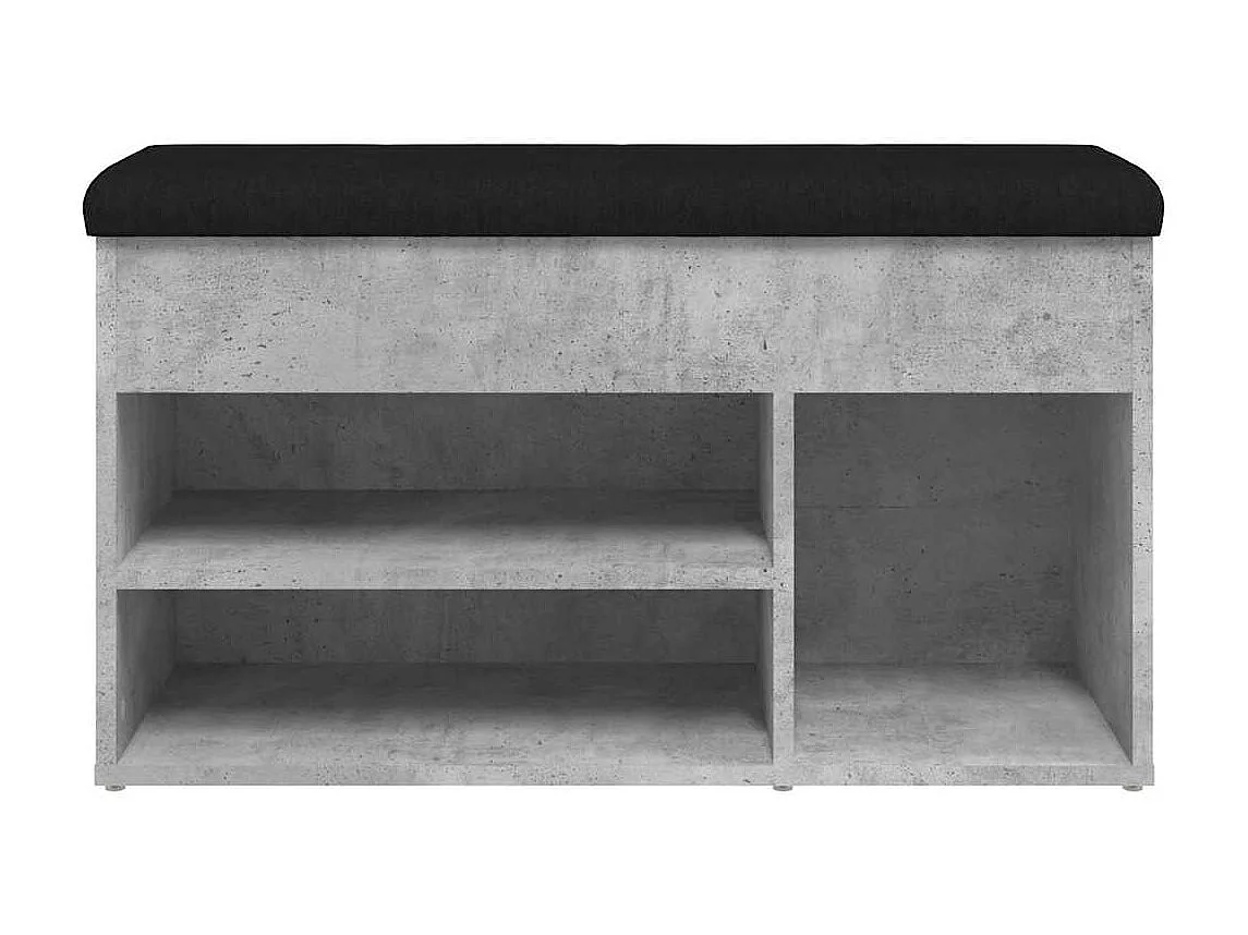 Banc de rangement à bois marron 82 x 32 x 45.5 cm DEC024905