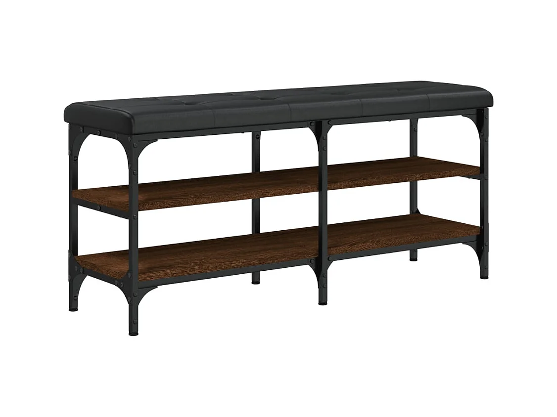 Banc de rangement à bois beige 102 x 32 x 47 cm DEC024860