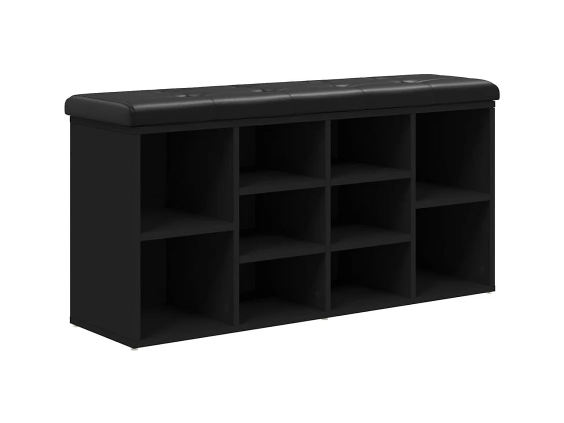 Banc de rangement à bois marron 102 x 32 x 50 cm DEC024911