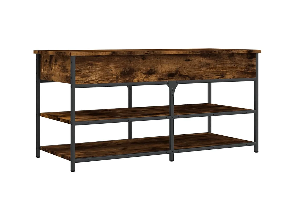 Banc de rangement à bois beige 100 x 42.5 x 50 cm DEC024834