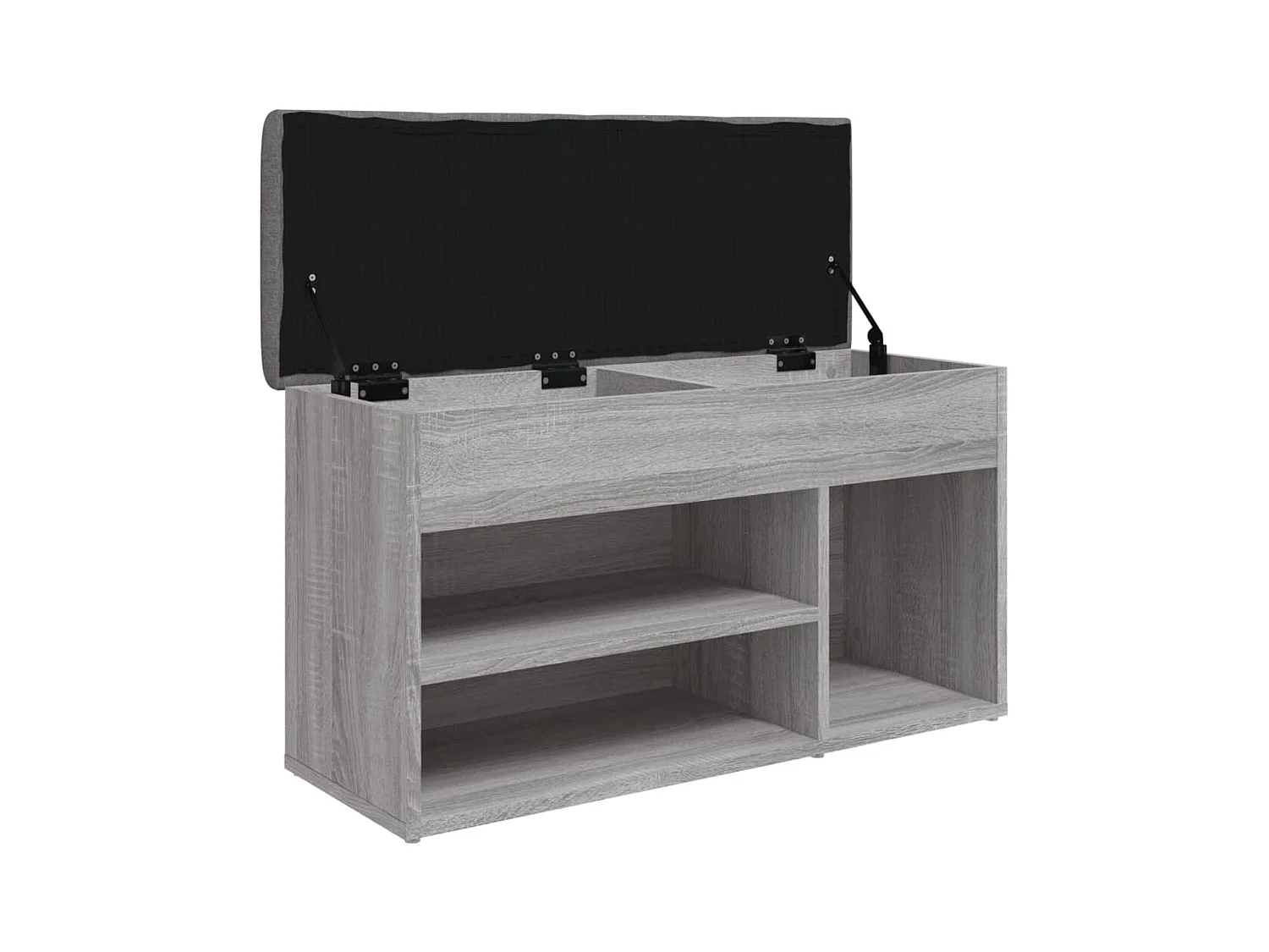 Banc de rangement à bois marron 82 x 32 x 45.5 cm DEC024947