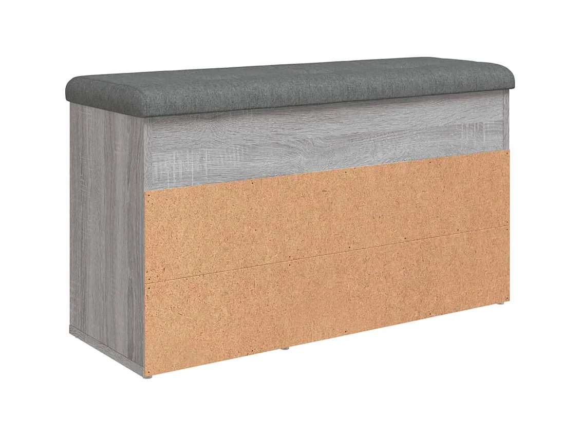 Banc de rangement à bois marron 82 x 32 x 45.5 cm DEC024947