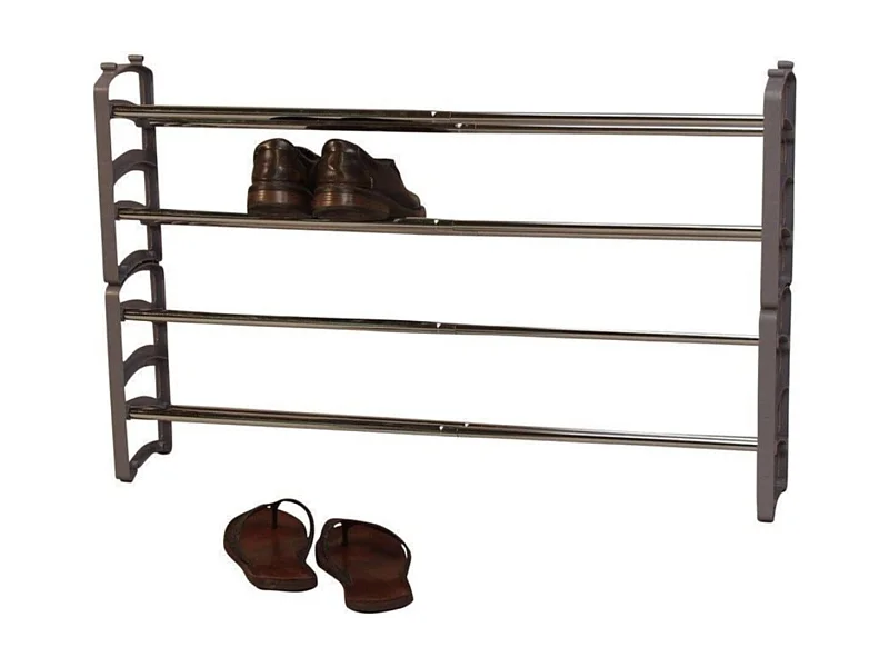 Lot de 2 étagères grise 104 x 18 x 33 cm MED05087