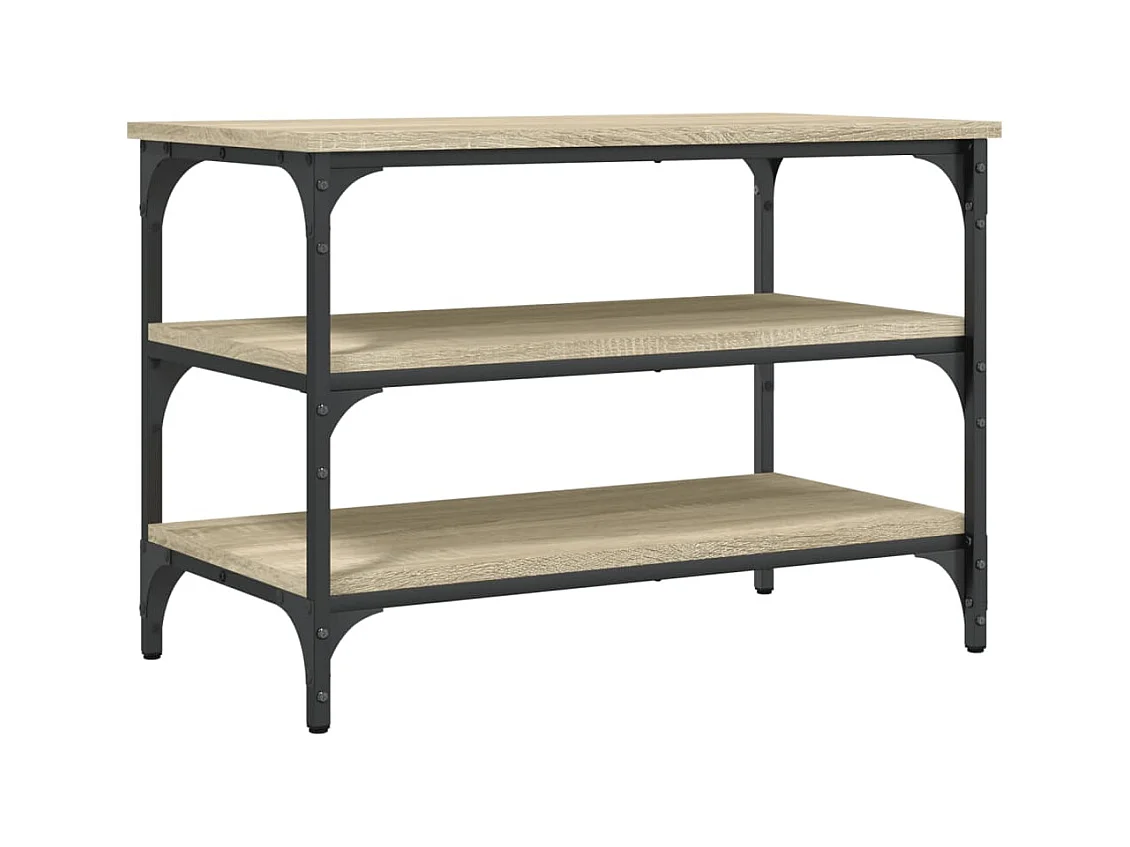 Banc de rangement à bois beige 70 x 38.5 x 49 cm DEC024893