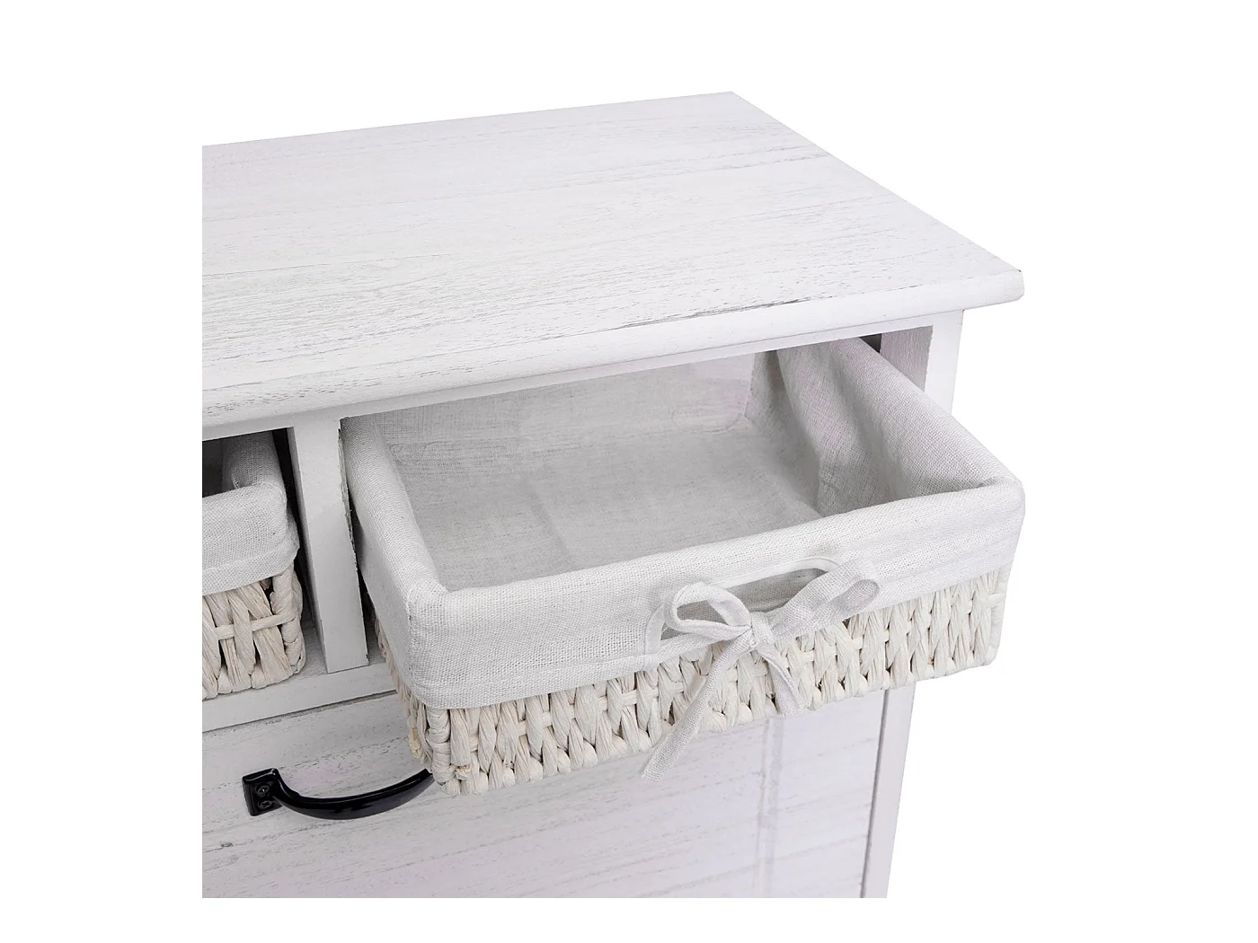 Meuble à chaussures étagère bois blanche 60 x 24 x 100 cm 04_0002449