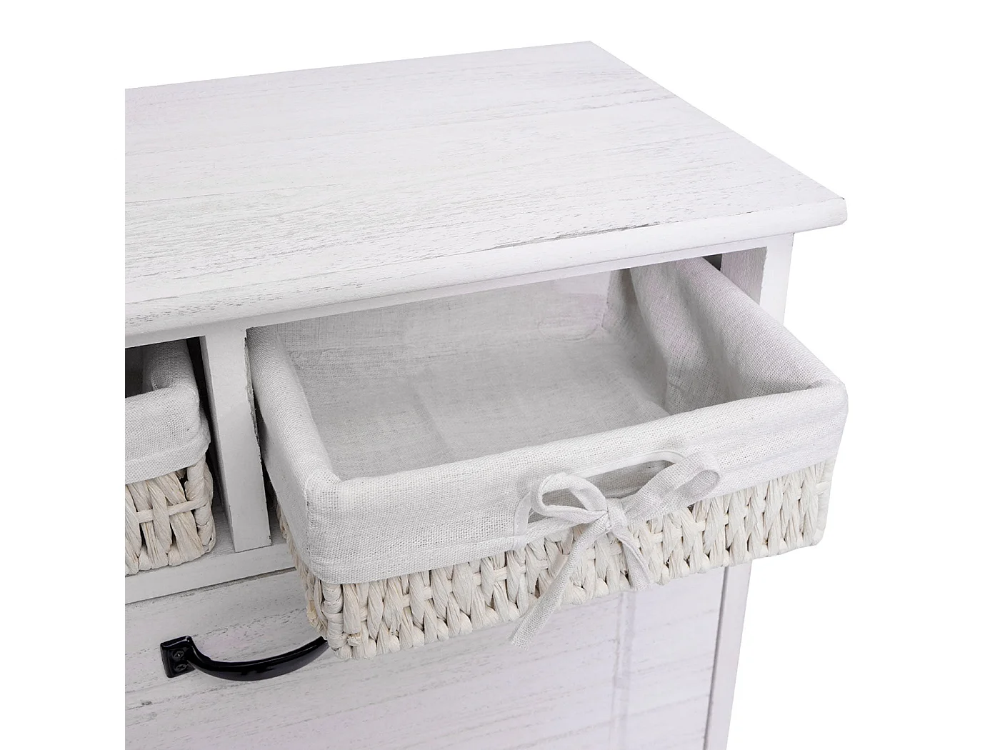 Meuble à chaussures étagère bois blanche 60 x 24 x 100 cm 04_0002449