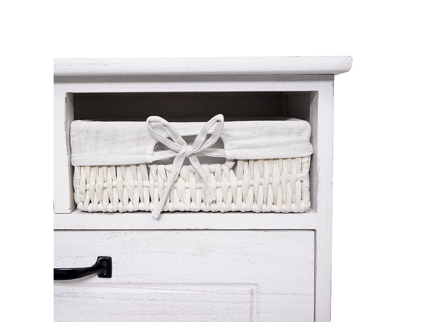 Meuble à chaussures étagère bois blanche 60 x 24 x 100 cm 04_0002449