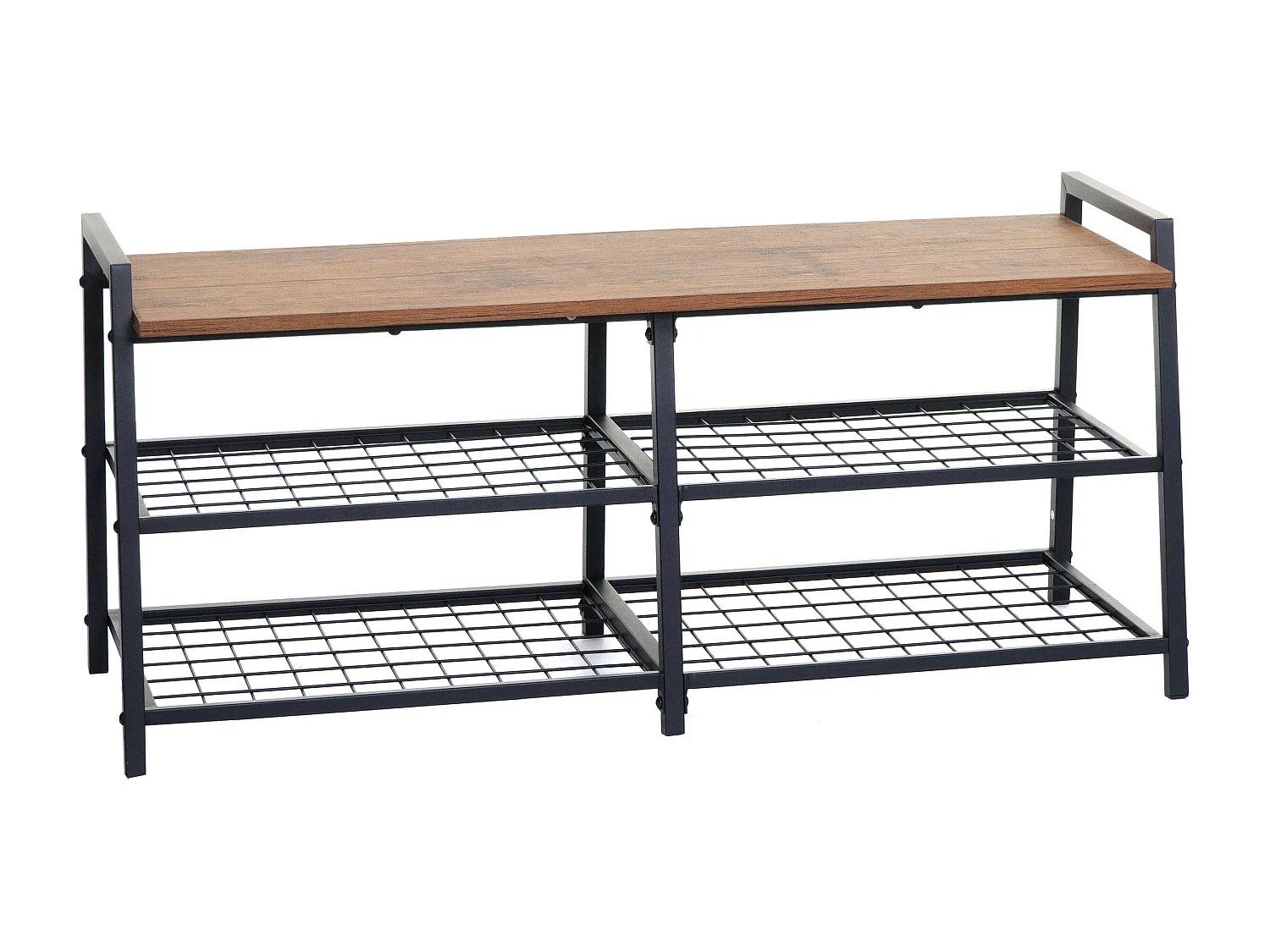 Banc à chaussures avec métal beige 45 x 12 x 110 cm 04_0007878