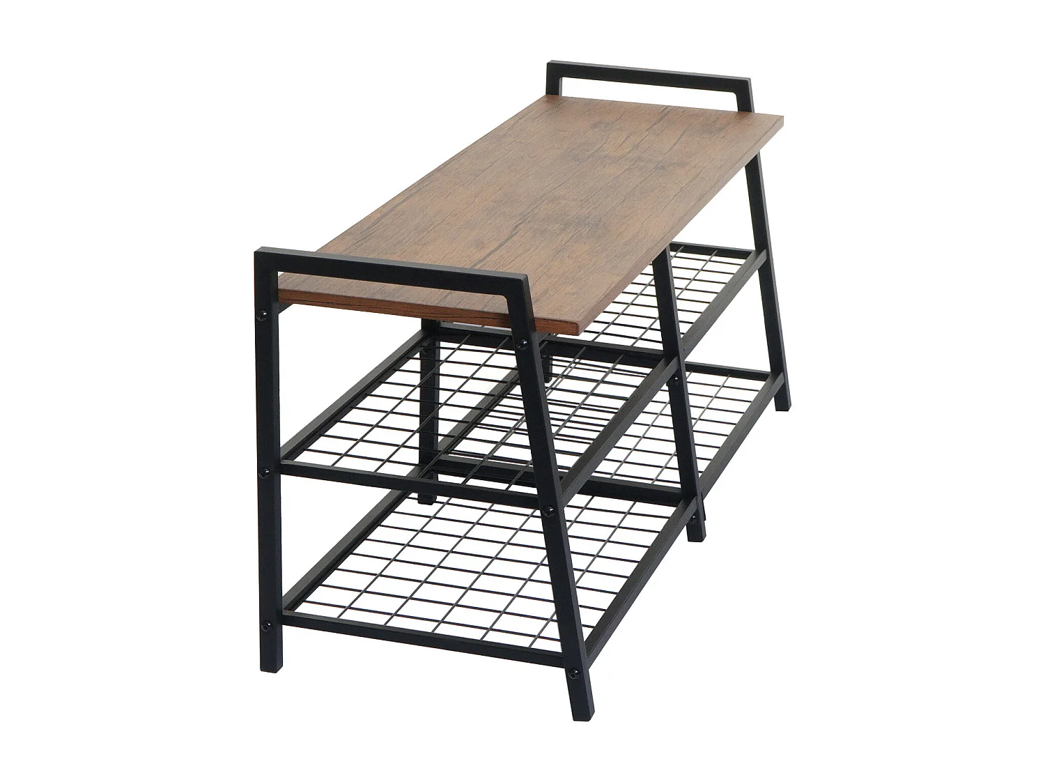 Banc à chaussures avec métal beige 45 x 12 x 110 cm 04_0007878