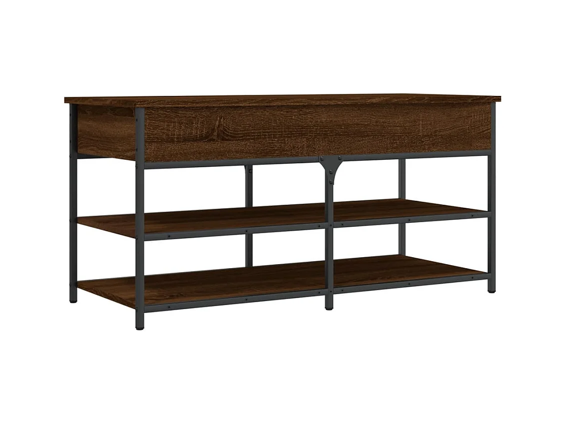 Banc de rangement à bois beige 100 x 42.5 x 50 cm DEC024858