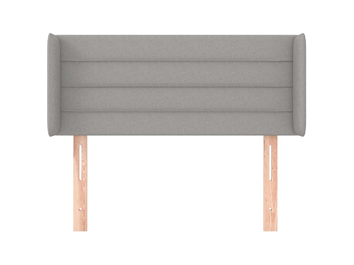 Tête de lit accessoire tissu grise 93 x 16 x 88 cm TDL0205100