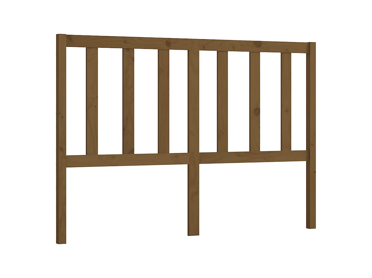 Tête de lit accessoire bois marron 126 x 4 x 100 cm TDL0203060