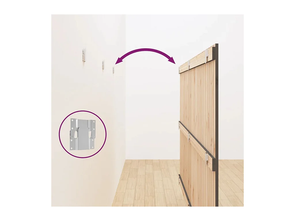 Tête de lit accessoire bois marron 204 x 3 x 110 cm TDL0202632