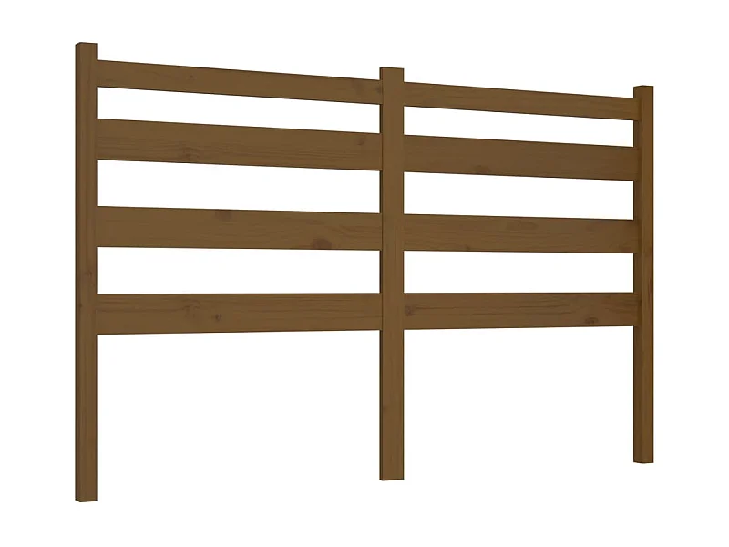 Tête de lit accessoire bois marron 126 x 4 x 100 cm TDL0203065