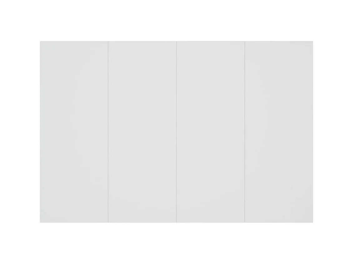 Tête de lit accessoire effet bois blanche 120 x 1.5 x 80 cm TDL0203936