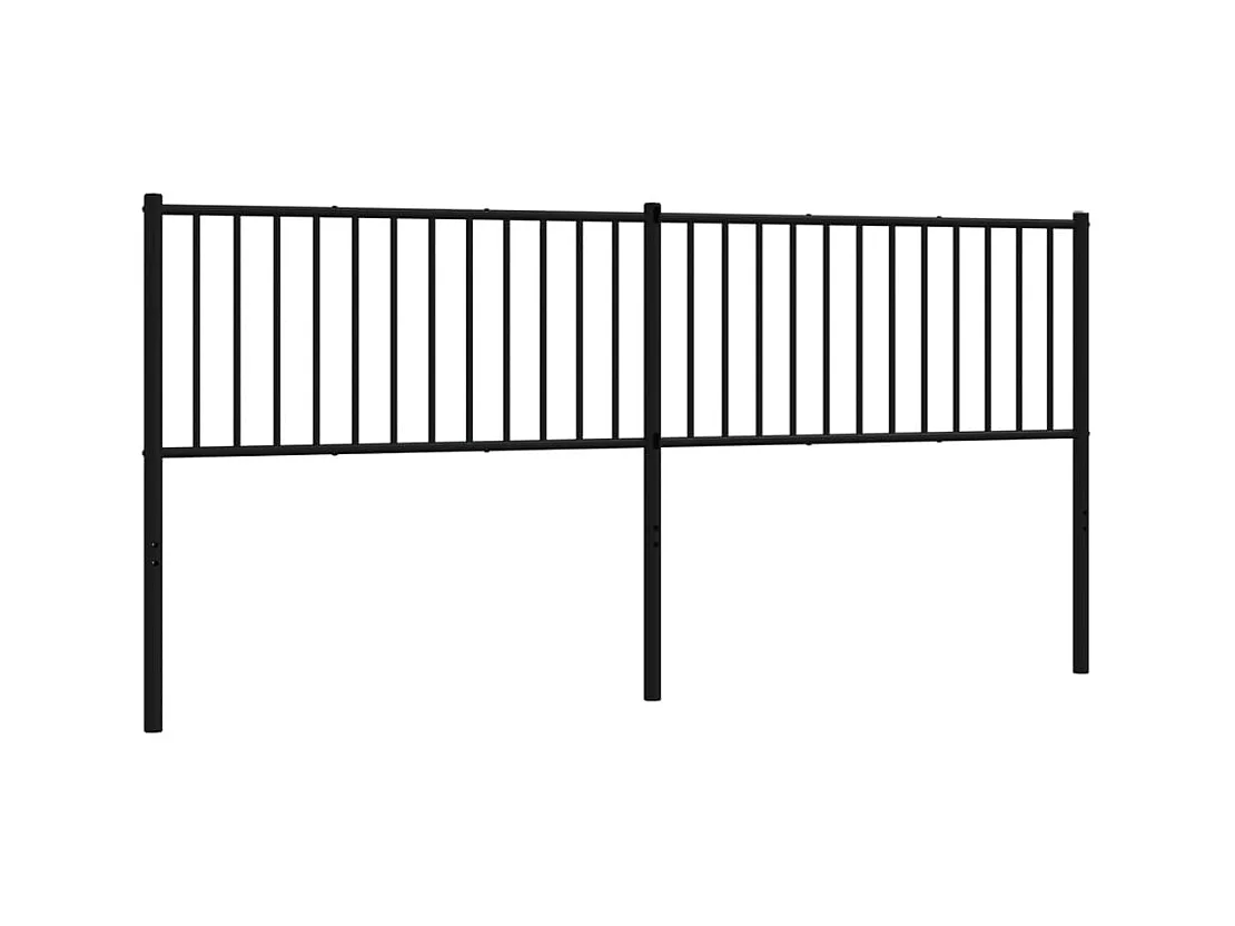 Tête de lit accessoire métal argentée 198 x 3 x 90 cm TDL0202420