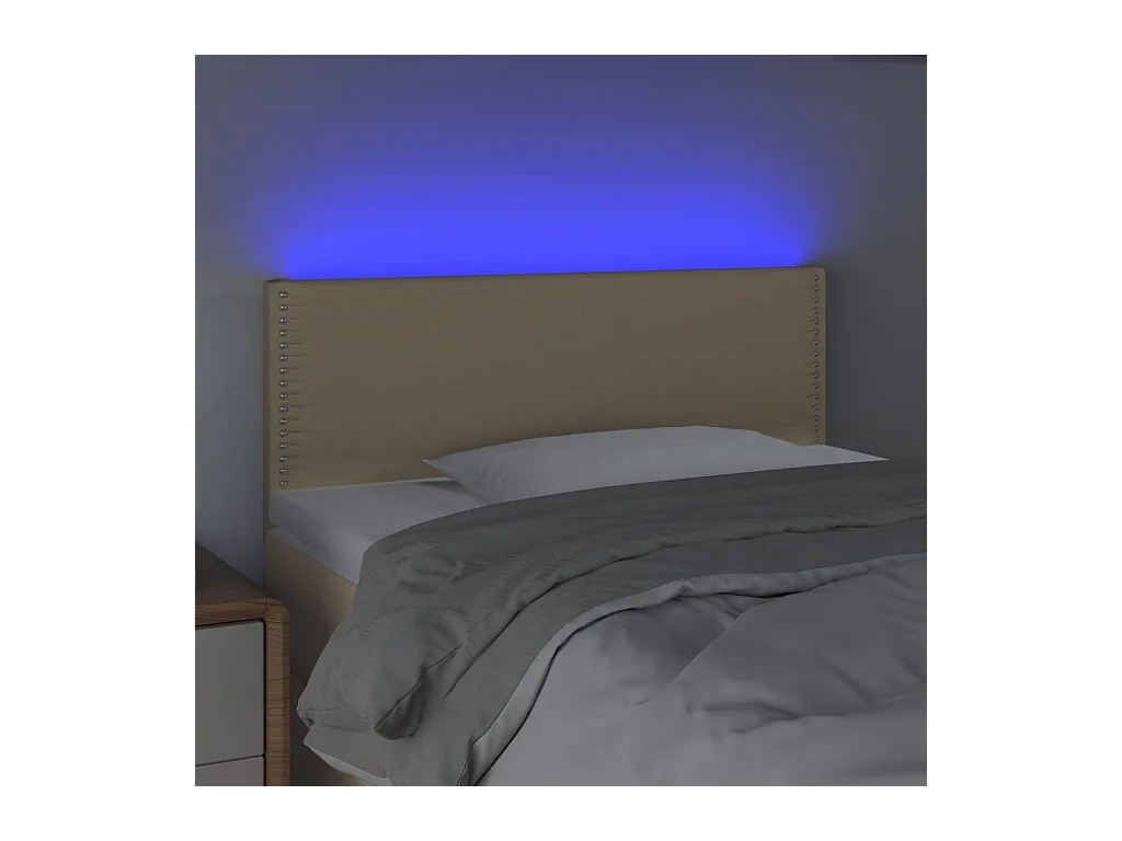 Tête de lit accessoire tissu crème 100 x 5 x 78 cm TDL0201675