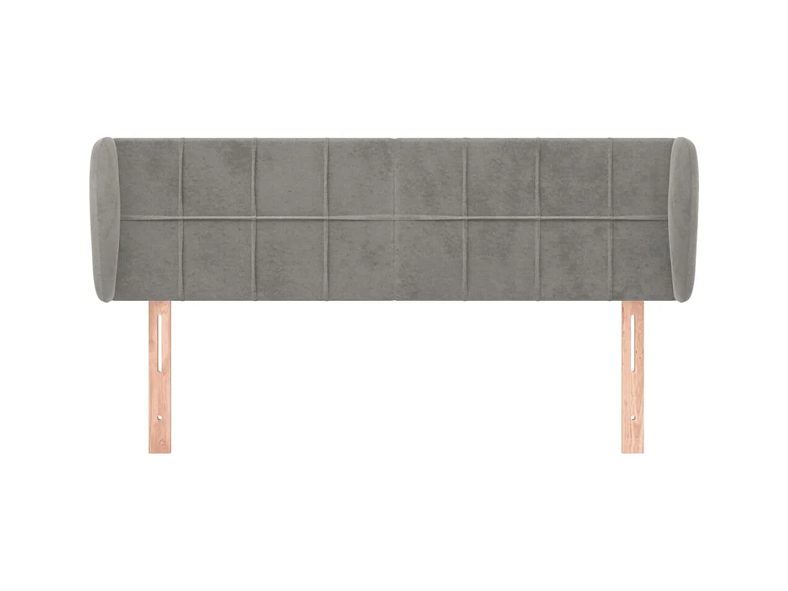 Tête de lit accessoire tissu grise 147 x 23 x 88 cm TDL0205231