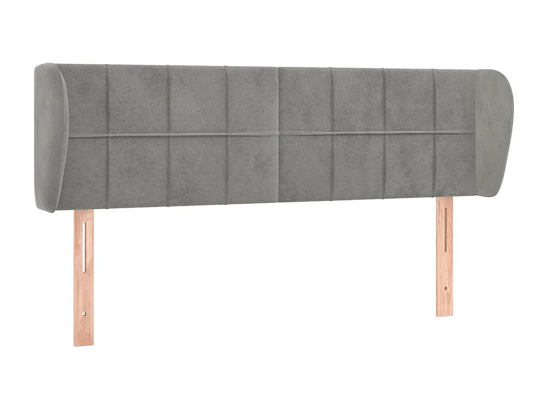 Tête de lit accessoire tissu grise 147 x 23 x 88 cm TDL0205231