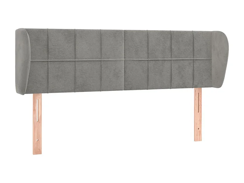 Tête de lit accessoire tissu grise 147 x 23 x 88 cm TDL0205231