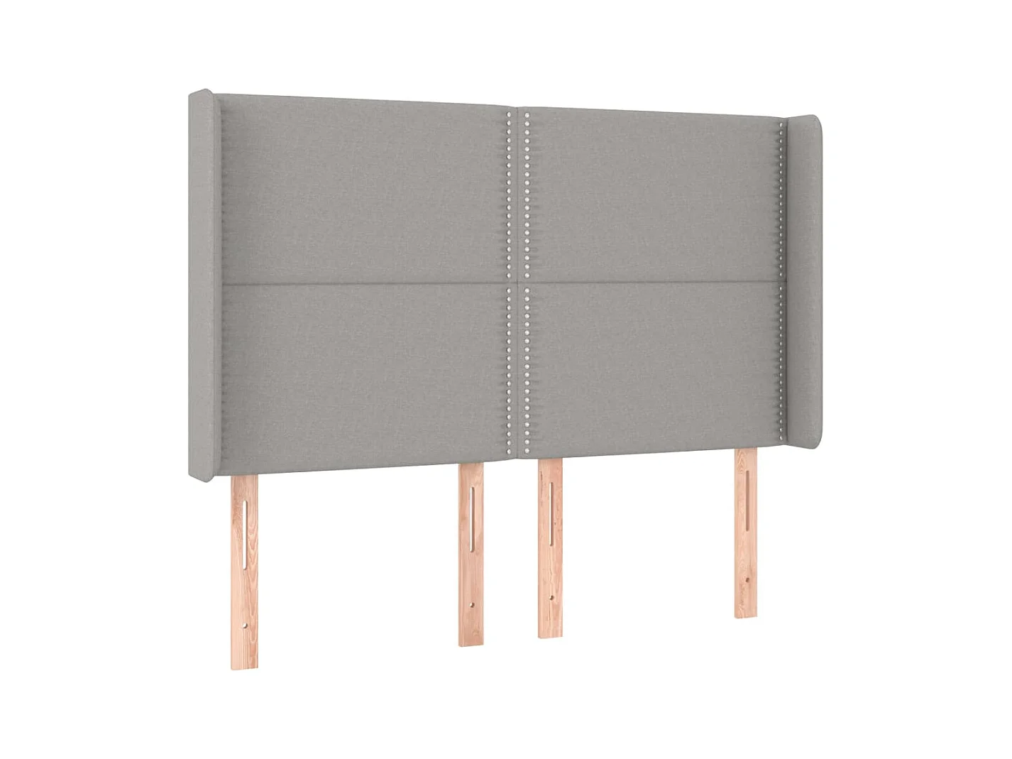 Tête de lit accessoire tissu grise 147 x 16 x 128 cm TDL0205270