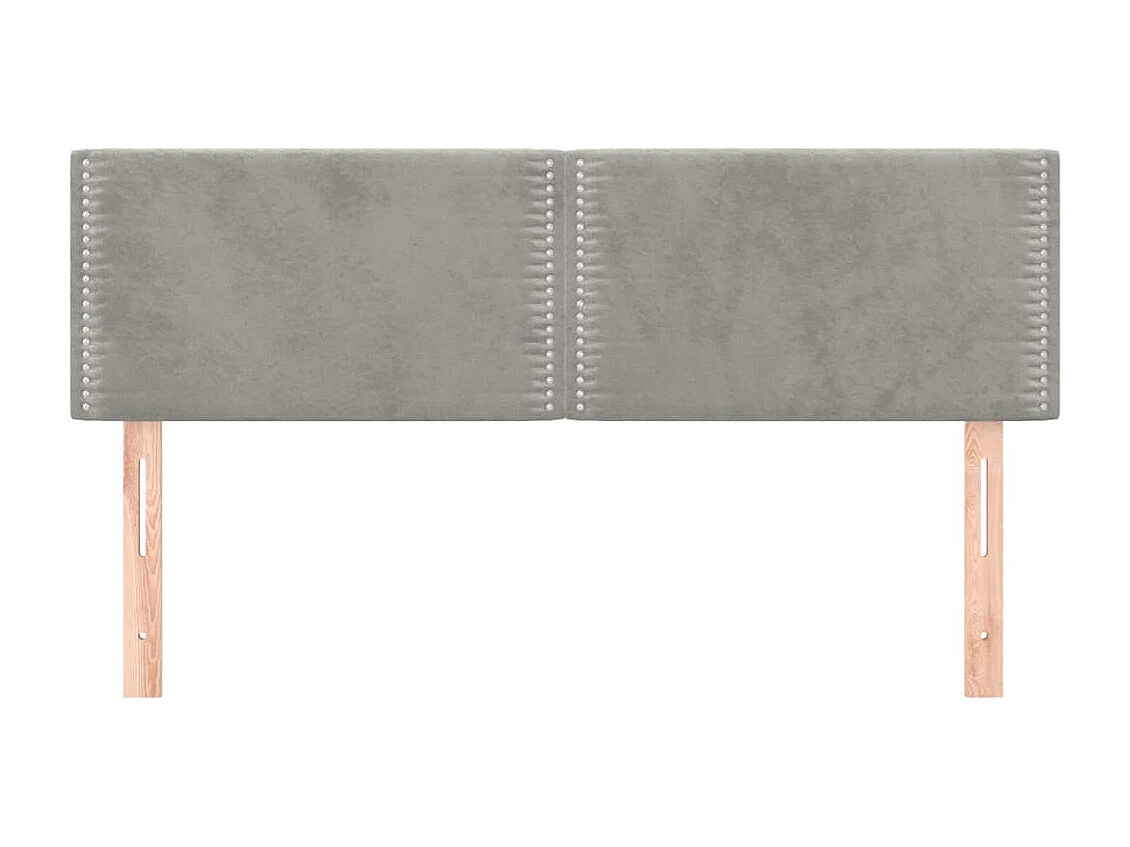 Tête de lit accessoire tissu grise 144 x 5 x 88 cm TDL0206425