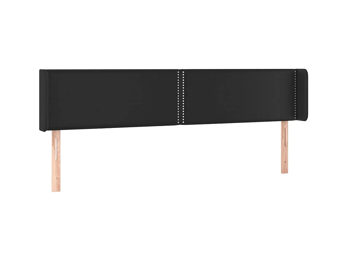 Tête de lit accessoire noire 183 x 16 x 88 cm TDL0204514