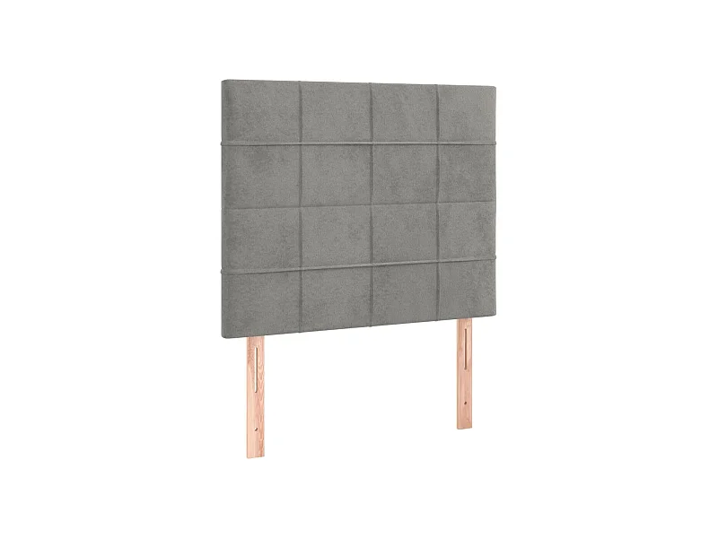 Tête de lit accessoire tissu grise 100 x 5 x 128 cm TDL0206440
