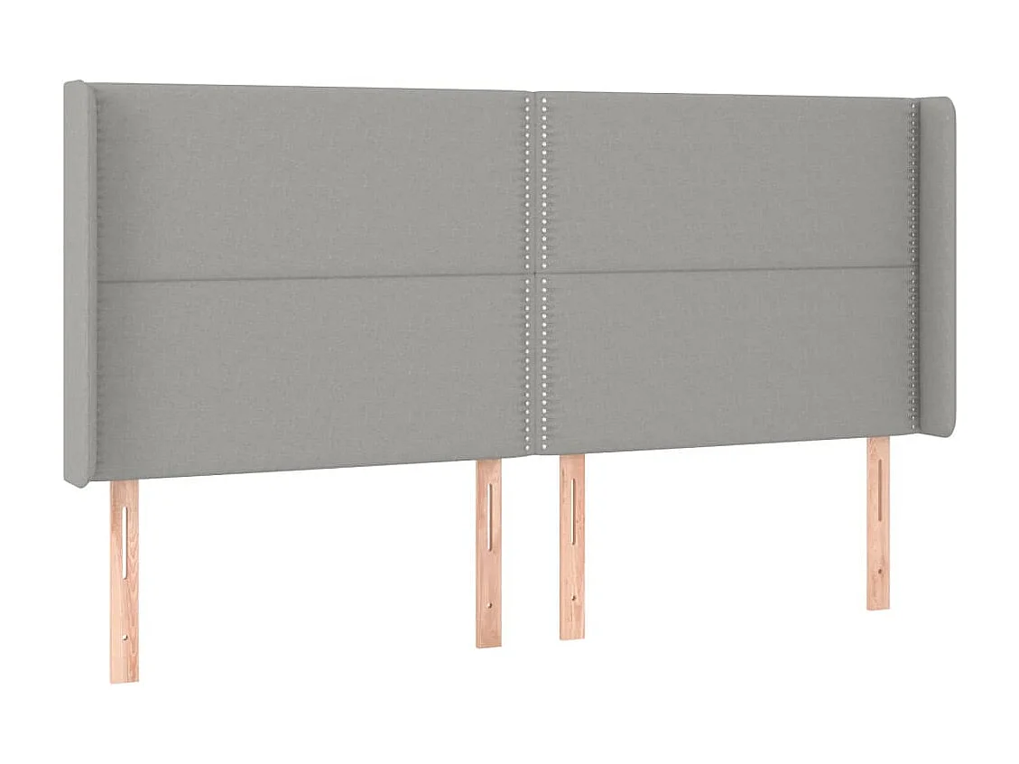 Tête de lit accessoire tissu grise 183 x 16 x 118 cm TDL0201338