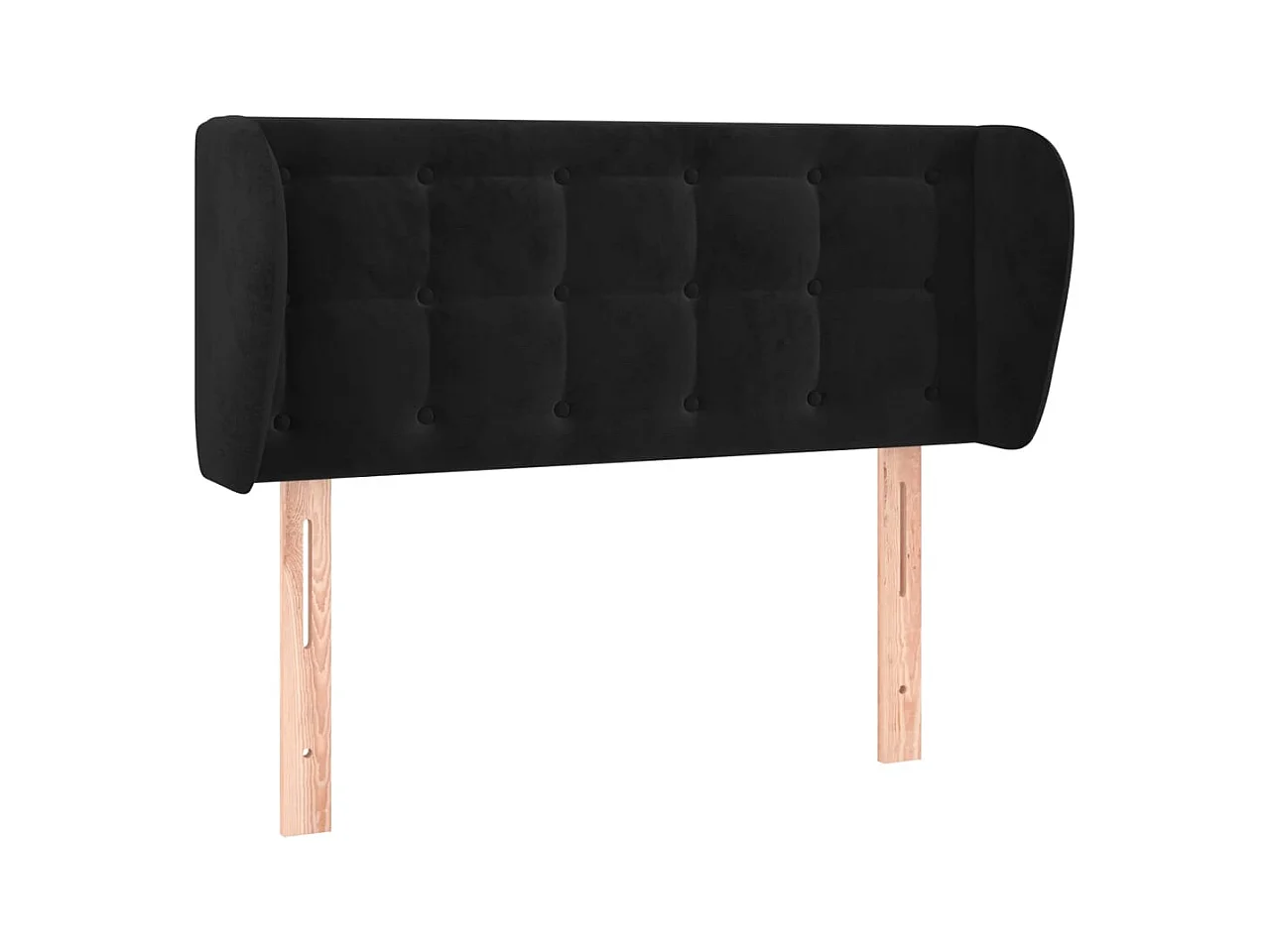 Tête de lit accessoire tissu noire 93 x 23 x 88 cm TDL0204374
