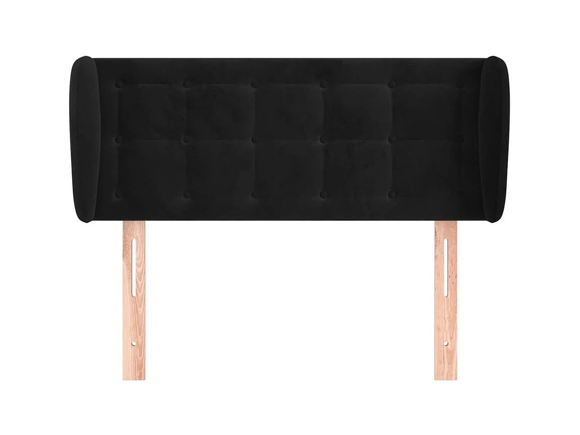 Tête de lit accessoire tissu noire 93 x 23 x 88 cm TDL0204374